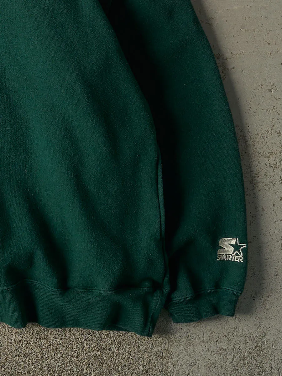 Vintage 90s Green Green Bay Packers Embroidered Quarter Button Hoodie (XXL) sold by Rebalance Vintage product image thumbnail 3