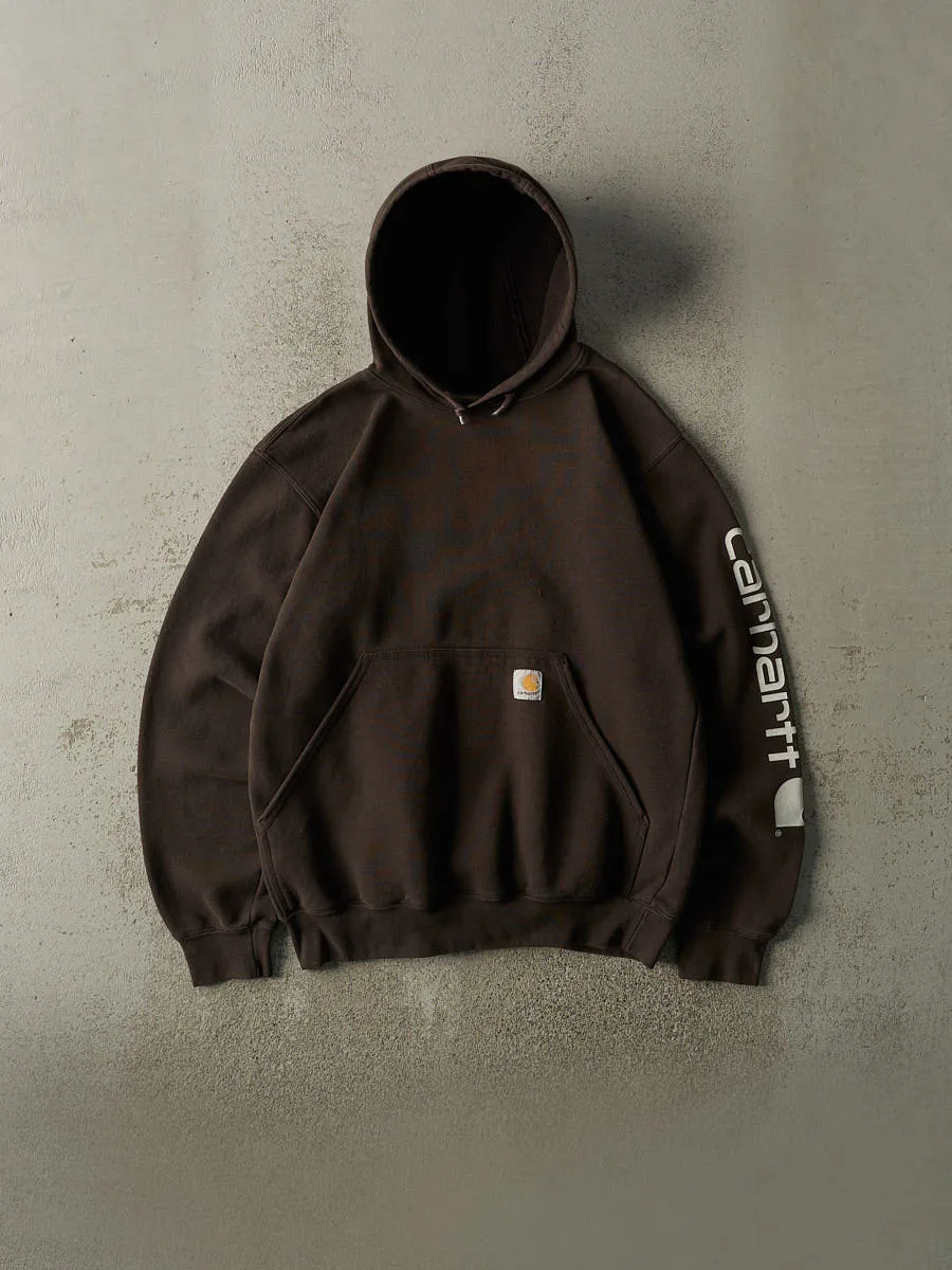 Vintage Y2K Brown Carhartt Hoodie (M) sold by Rebalance Vintage