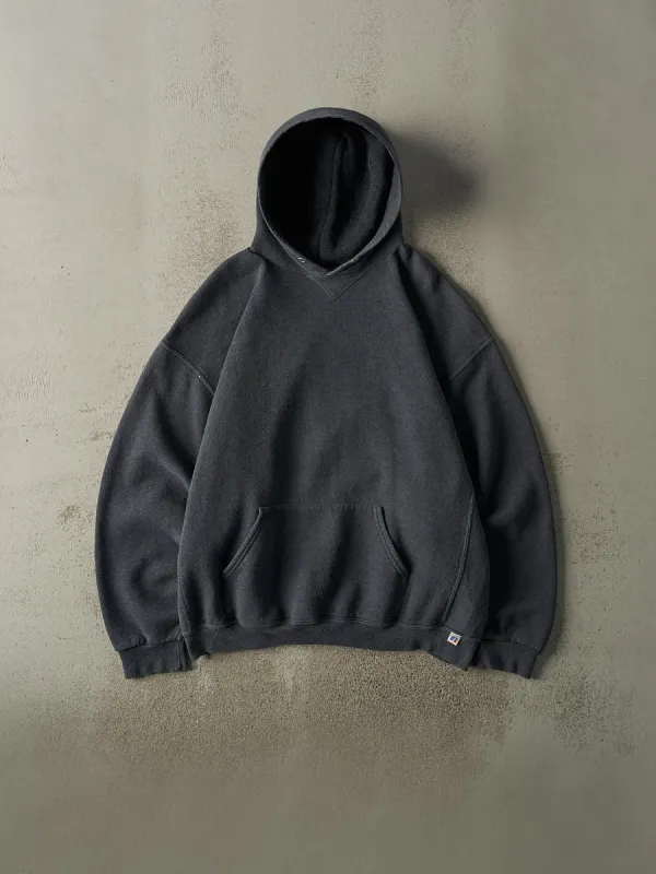 Vintage Y2K Charcoal Grey Russell Athletic Hoodie (XL/XXL) sold by Rebalance Vintage