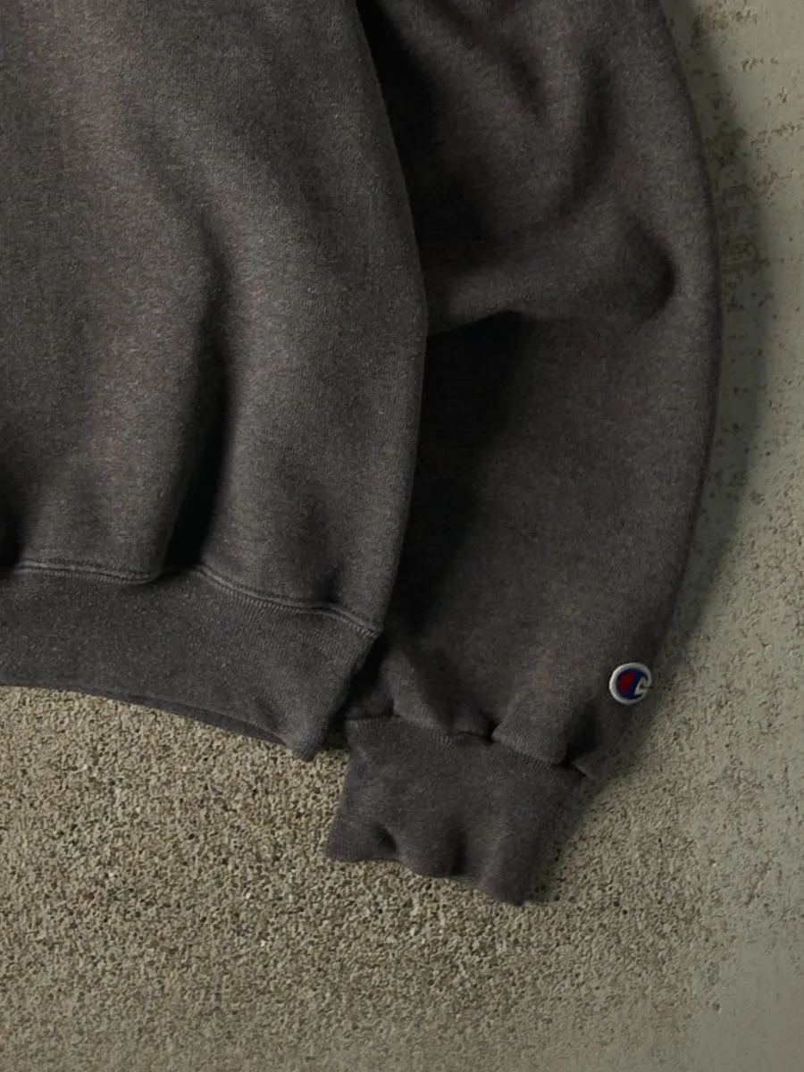 Vintage 90s Charcoal Grey Champion Logo Crewneck (L) sold by Rebalance Vintage product image thumbnail 3