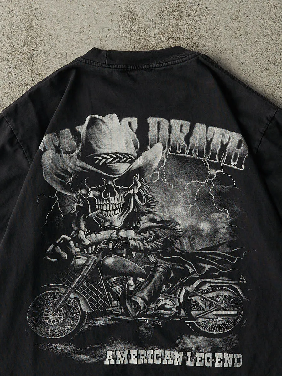 Vintage Y2K Black American Legend Biker Tee (L/XL) sold by Rebalance Vintage product image thumbnail 4