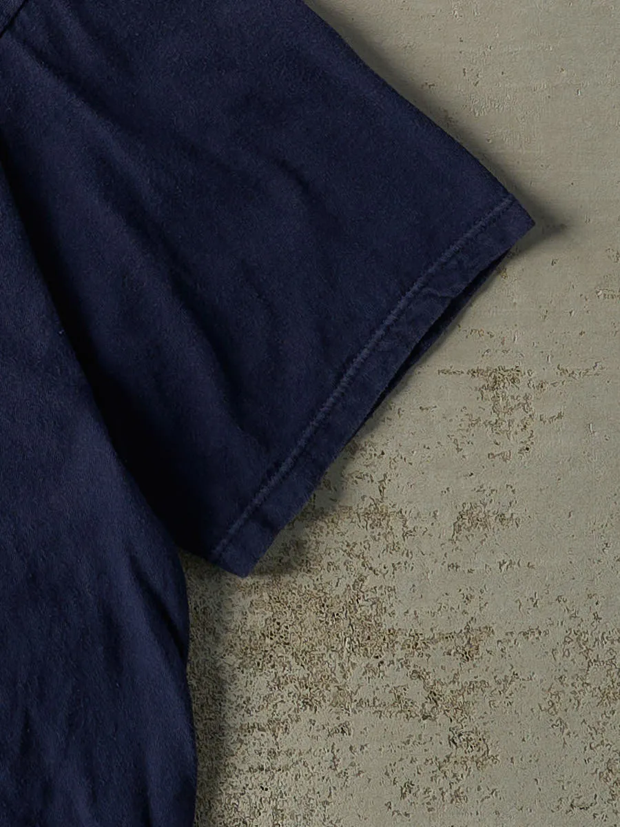 Vintage 90s Navy Blue Starter Embroidered Logo Tee (M/L) sold by Rebalance Vintage product image thumbnail 3