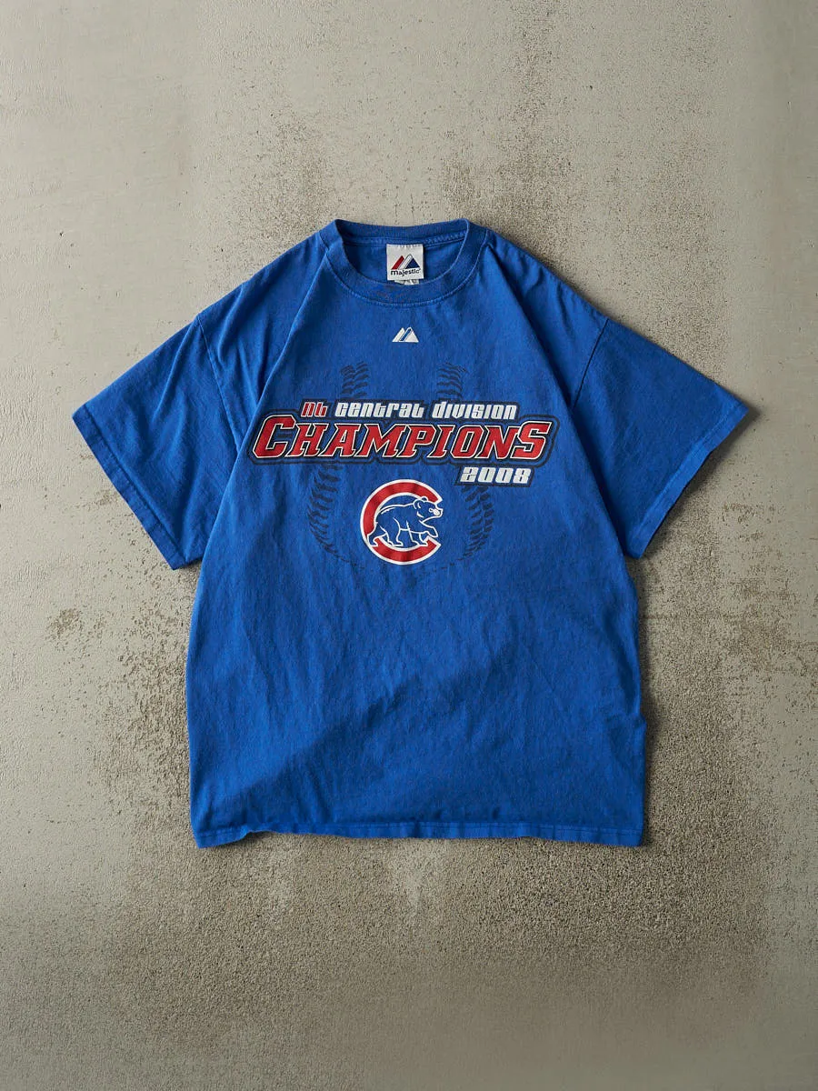 Vintage 08' Blue Chicago Cubs MLB Champions Tee (S/M) sold by Rebalance Vintage