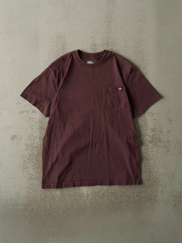 Vintage Y2K Burgundy Dickies Pocket Tee (L) sold by Rebalance Vintage