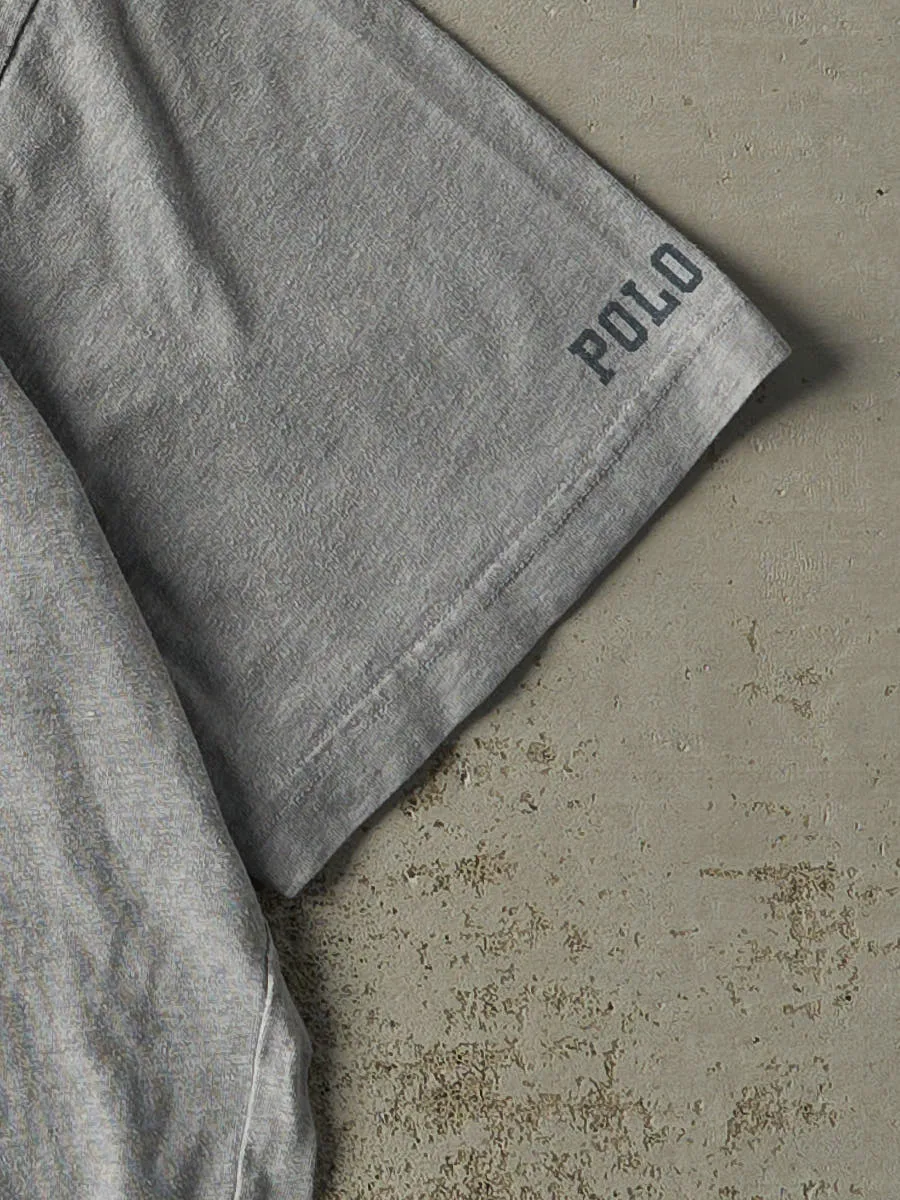 Vintage Y2K Grey Polo Ralph Lauren Tee (XL) sold by Rebalance Vintage product image thumbnail 3