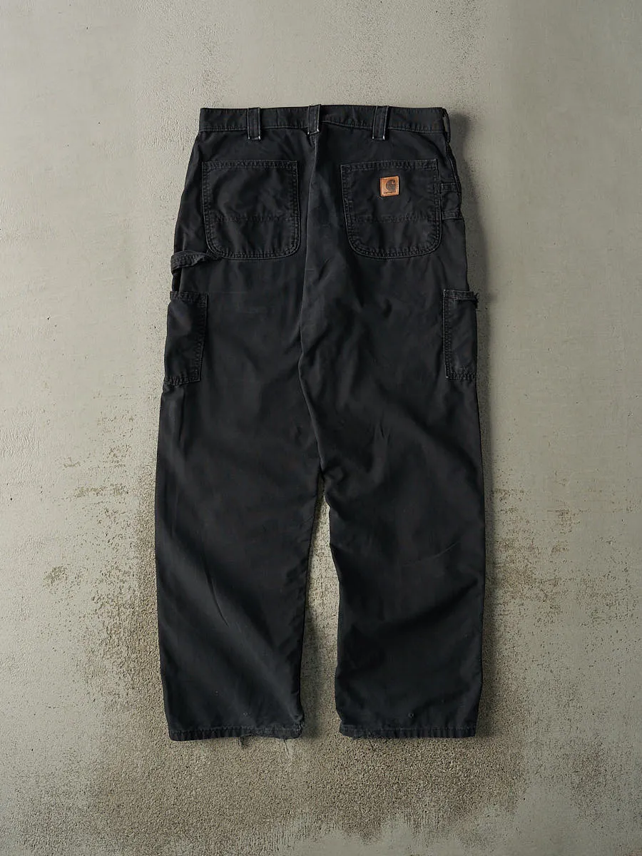 Vintage Y2K Black Carhartt Lightweight Carpenter Pants (33x30) sold by Rebalance Vintage product image thumbnail 2
