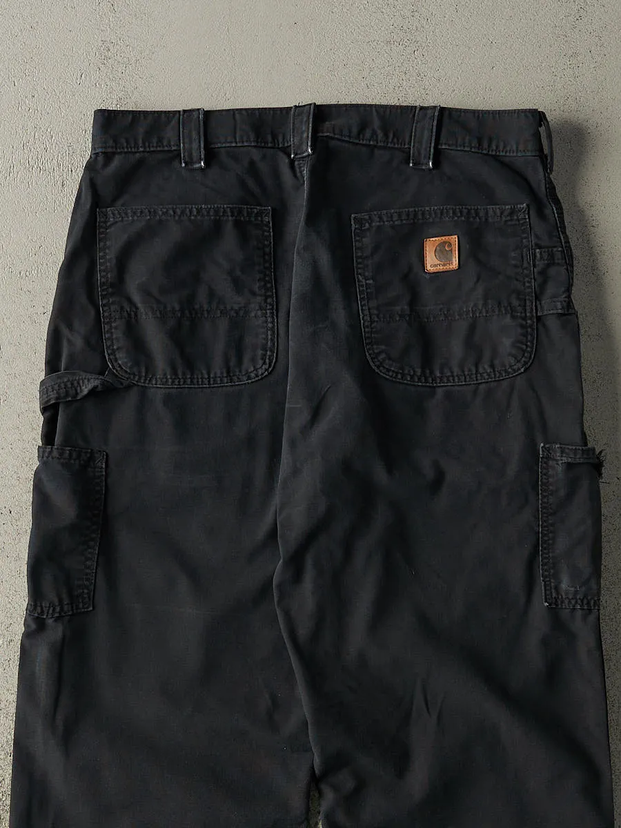 Vintage Y2K Black Carhartt Lightweight Carpenter Pants (33x30) sold by Rebalance Vintage product image thumbnail 4