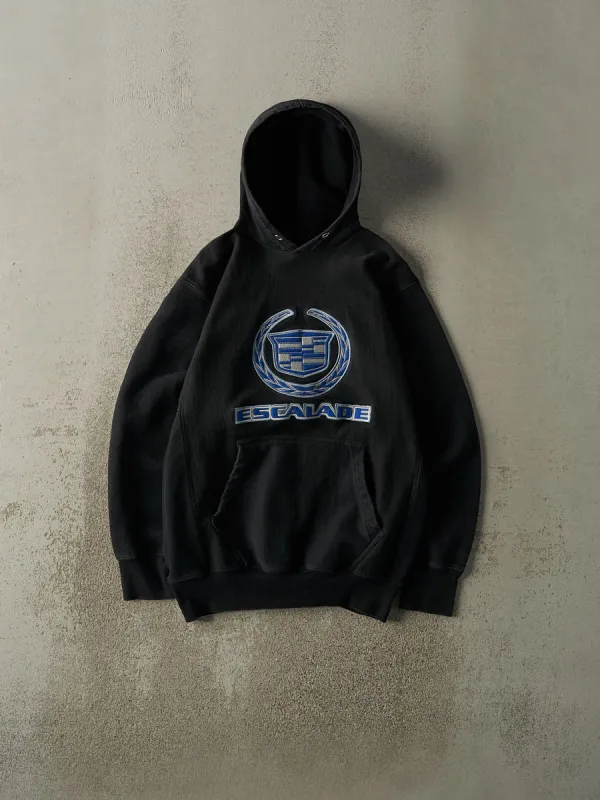 Vintage Y2K Black Cadillac Escalade Embroidered Hoodie (S/M) sold by Rebalance Vintage