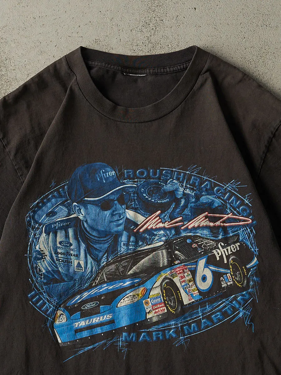 Vintage Y2K Faded Black Mark Martin Nascar Racing Tee (L/XL) sold by Rebalance Vintage product image thumbnail 3
