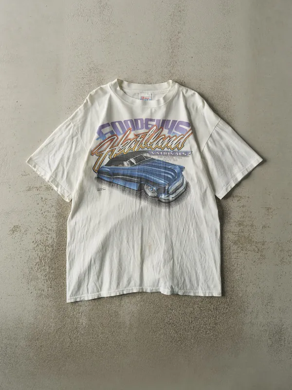 Vintage 96' White Good Guys Heartland Nationals Racing Tee (M/L) sold by Rebalance Vintage