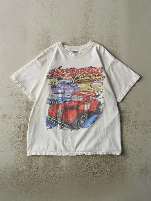 Vintage 02' White 600 National Championships Racing Tee (XL) sold by Rebalance Vintage