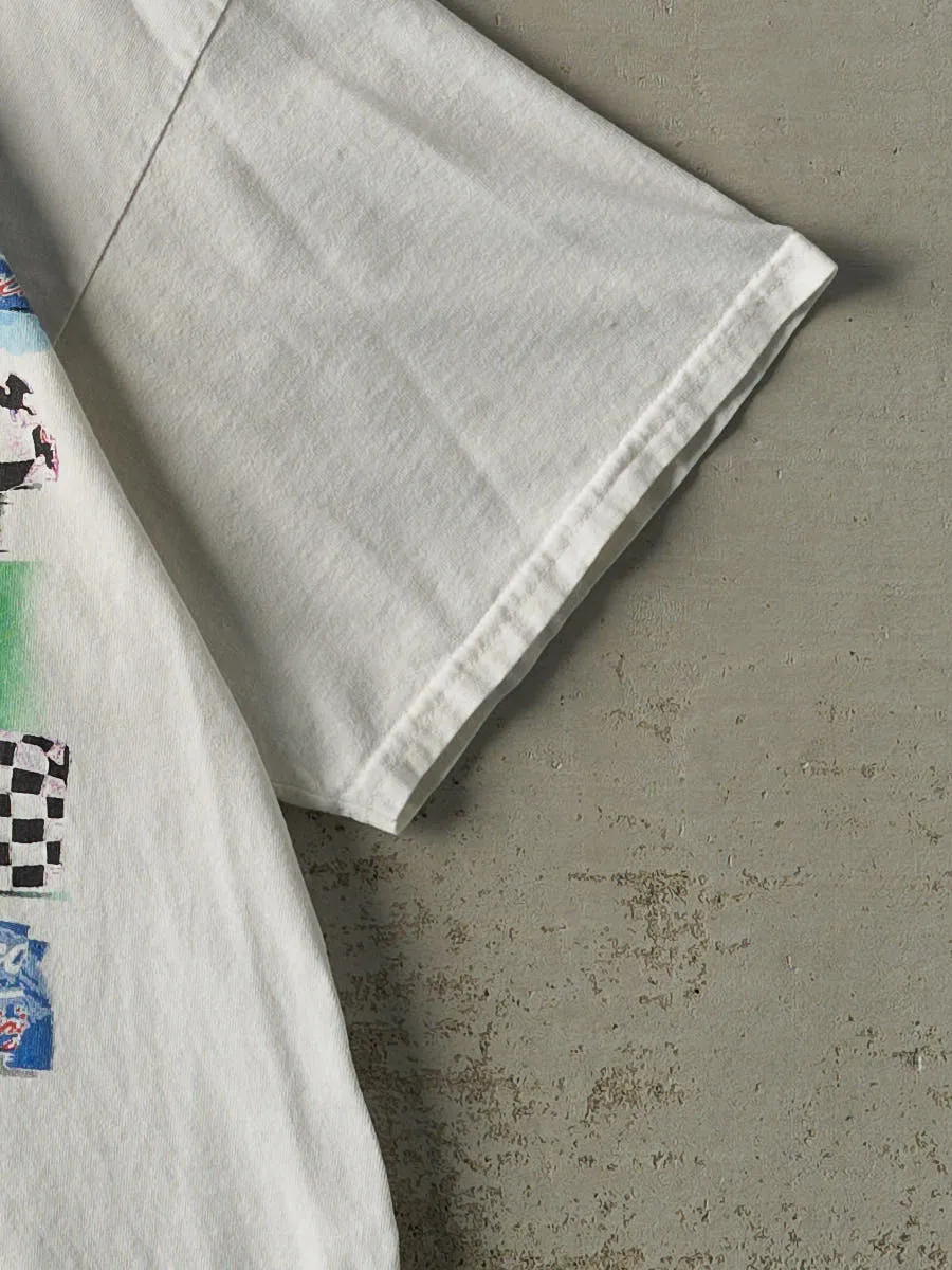 Vintage Y2K White Ford Racing Nascar Tee (L/XL) sold by Rebalance Vintage product image thumbnail 3