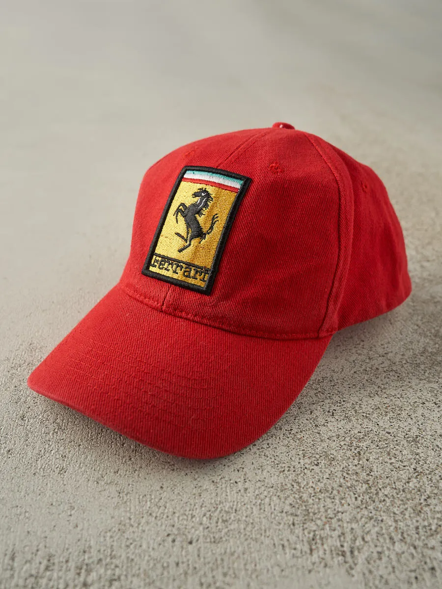Vintage Y2K Red Embroidered Ferrari Velcro Hat sold by Rebalance Vintage product image thumbnail 2