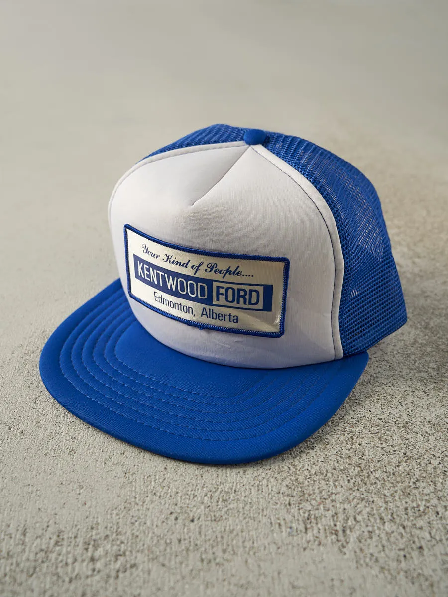 Vintage 90s Blue & White Kentwood Ford Foam Trucker Hat sold by Rebalance Vintage product image thumbnail 2
