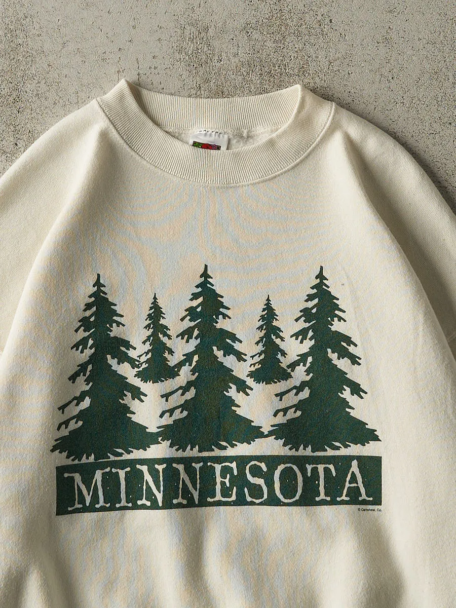 Vintage 90s Beige Minnesota Crewneck (M/L) sold by Rebalance Vintage product image thumbnail 2