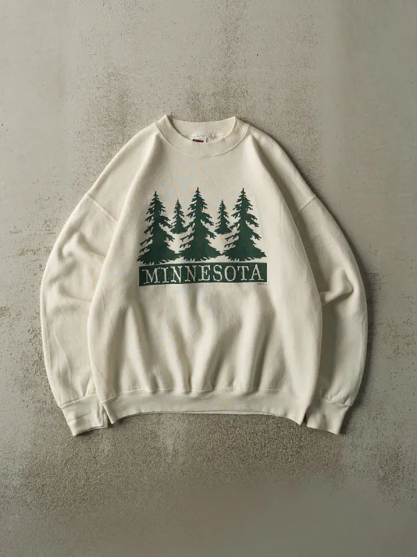 Vintage 90s Beige Minnesota Crewneck (M/L) sold by Rebalance Vintage
