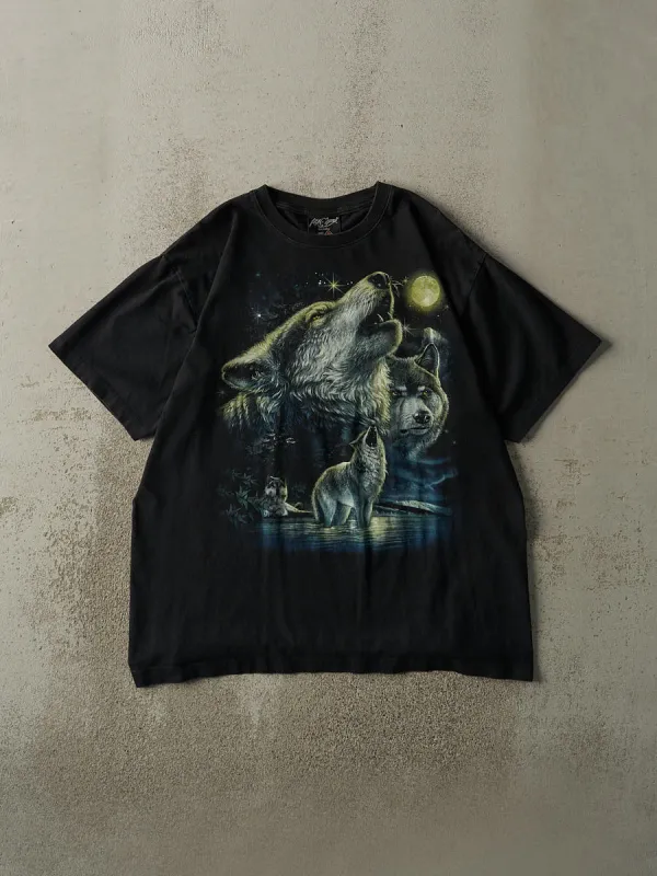 Vintage Y2K Black Wolf Nature Tee (L/XL) sold by Rebalance Vintage