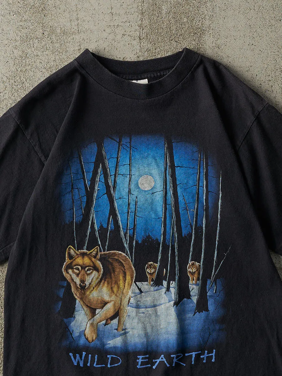 Vintage 90s Faded Black Wild Earth Single Stitch Tee (S/M) sold by Rebalance Vintage product image thumbnail 2
