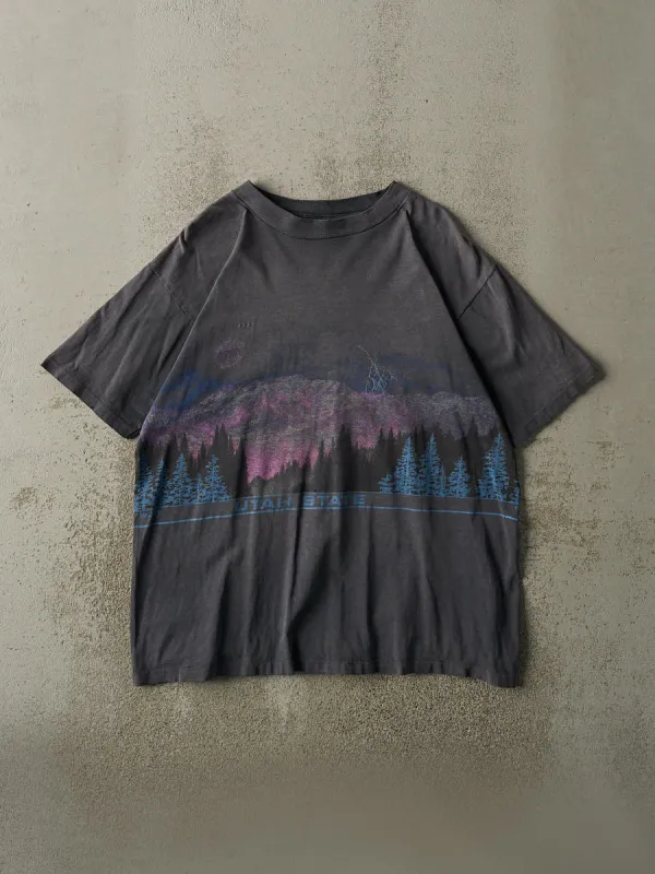 Vintage 90' Sun Faded Black Utah State Single Stitch Tee (L/XL) sold by Rebalance Vintage