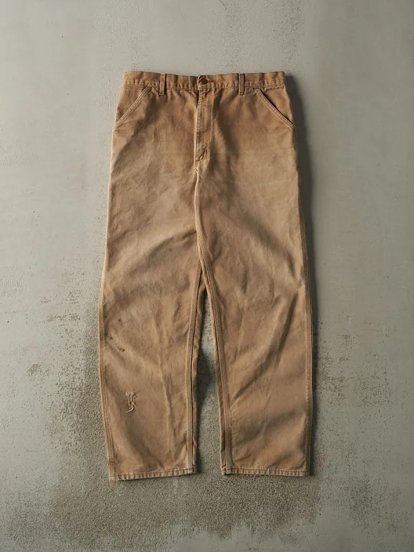 Vintage 90s Beige Carhartt Carpenter Pants (35.5x32) sold by Rebalance Vintage