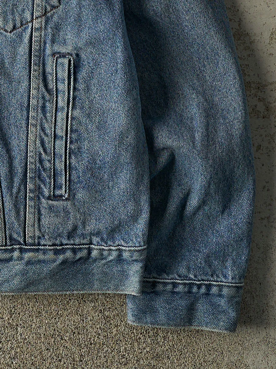 Vintage 90s Mid Wash Orange Tab Levi's Jean Jacket (M) sold by Rebalance Vintage product image thumbnail 3