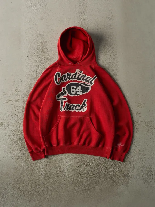 Vintage 80s Red Cardinal Track Hoodie (XS/S) sold by Rebalance Vintage
