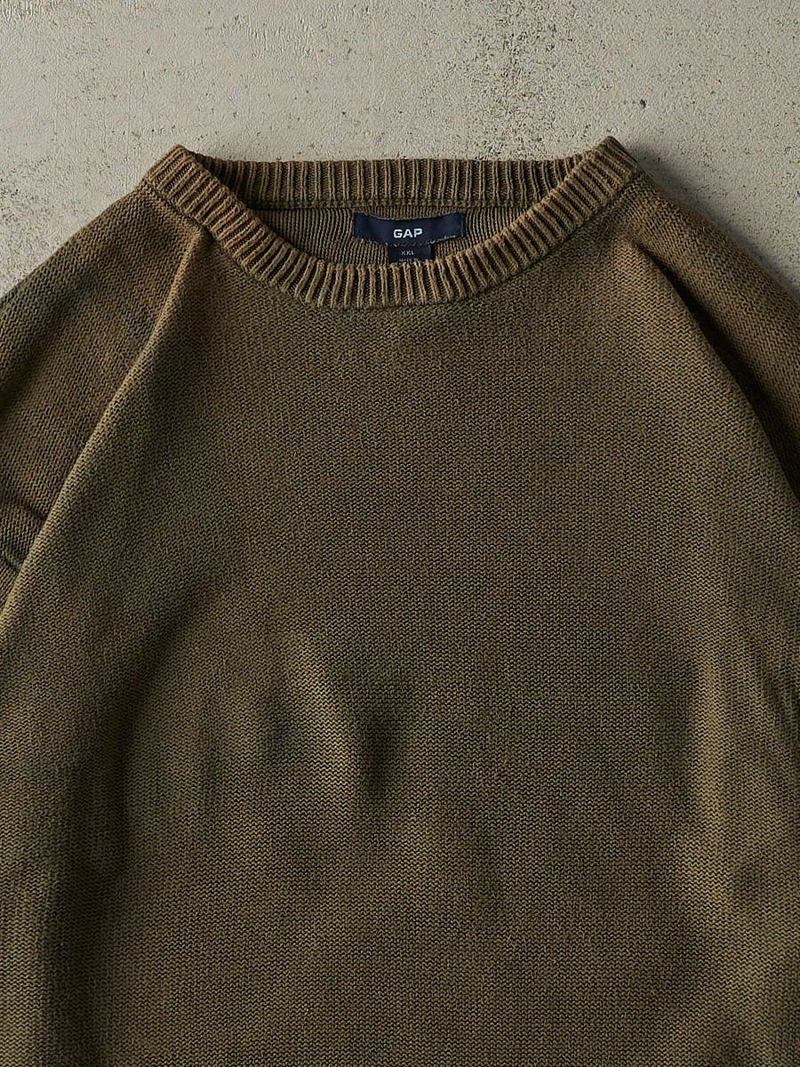 Vintage Y2K Brown Gap Knit Pullover (XL/XXL) sold by Rebalance Vintage product image thumbnail 3
