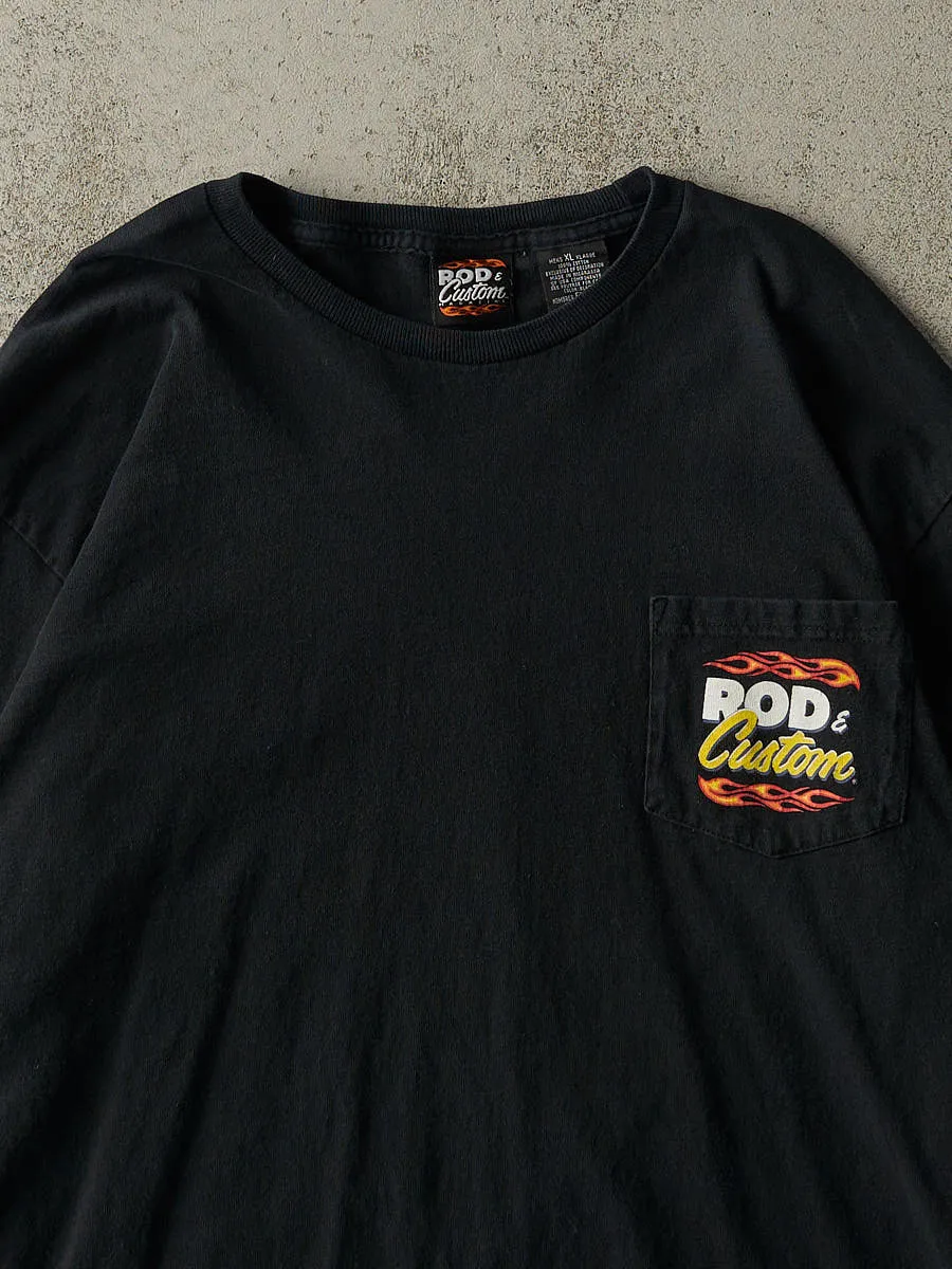 Vintage Y2K Black Rod & Custom Magazine Pocket Long Sleeve (L/XL) sold by Rebalance Vintage product image thumbnail 3