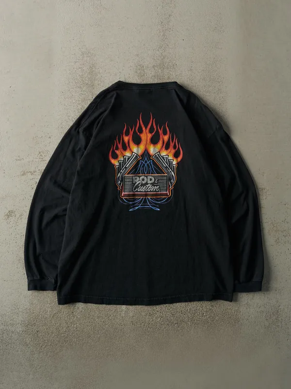 Vintage Y2K Black Rod & Custom Magazine Pocket Long Sleeve (L/XL) sold by Rebalance Vintage