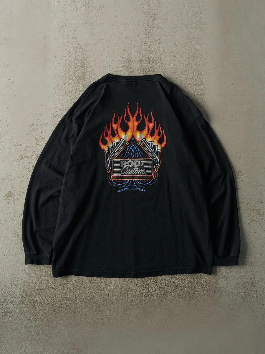 Vintage Y2K Black Rod & Custom Magazine Pocket Long Sleeve (L/XL) sold by Rebalance Vintage