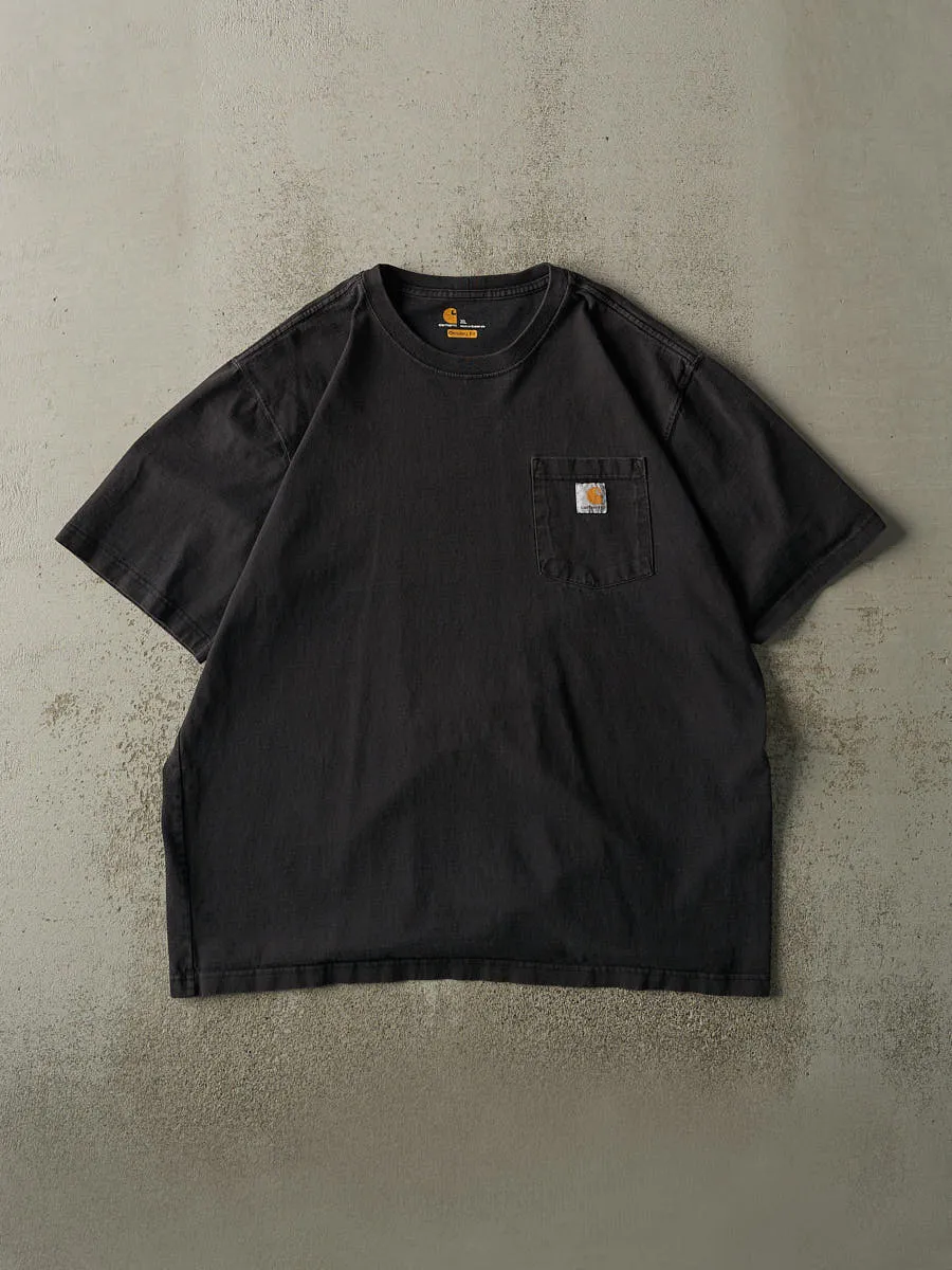Vintage Y2K Faded Black Carhartt Pocket Tee (XL/XXL) sold by Rebalance Vintage