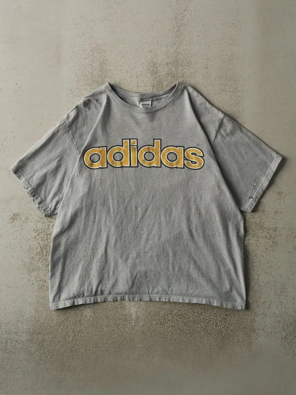 Vintage 90s Grey Adidas Tee (L/XL) sold by Rebalance Vintage