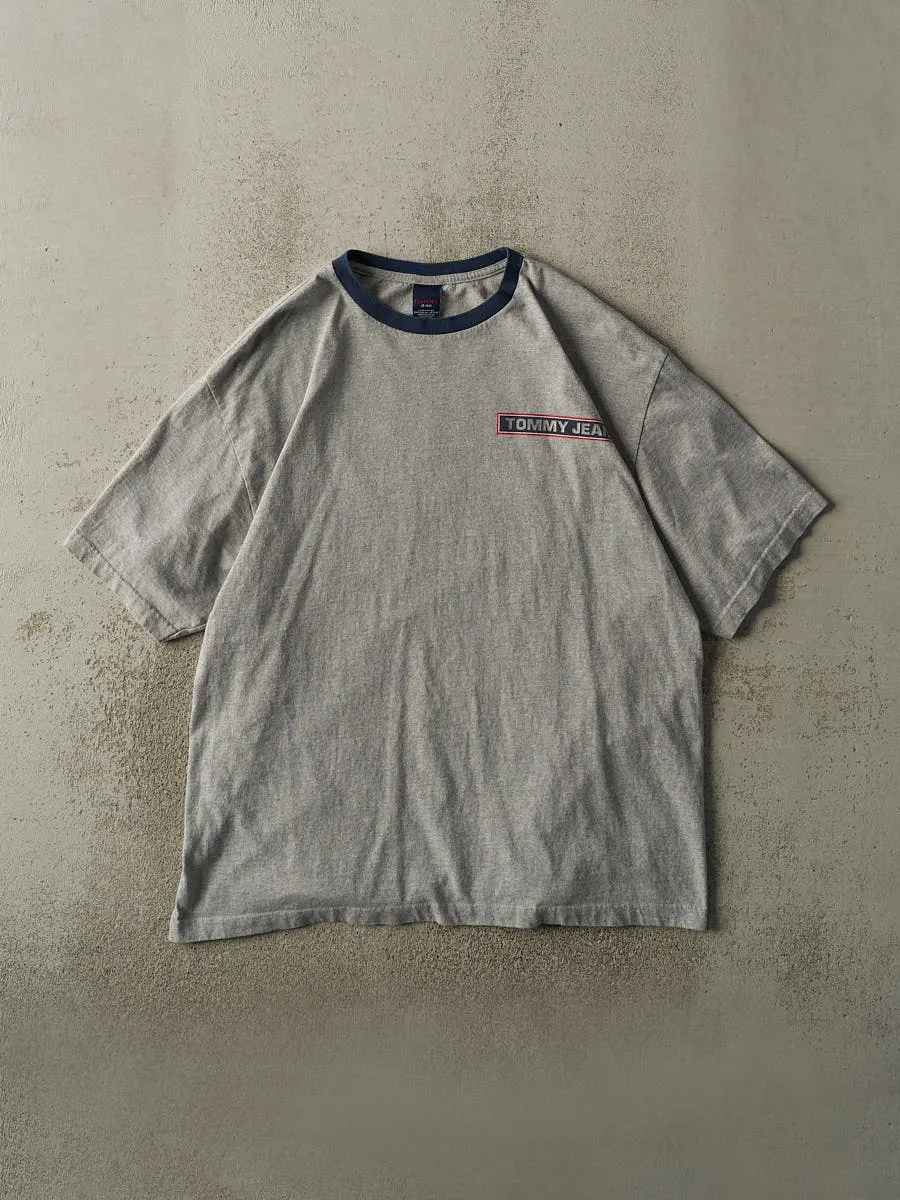 Vintage Y2K Grey Tommy Jeans Tee (XL/XXL) sold by Rebalance Vintage