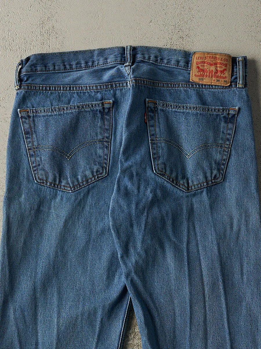 Vintage Y2K Mid Wash Levi's 505 Jeans (36x28.5) sold by Rebalance Vintage product image thumbnail 4