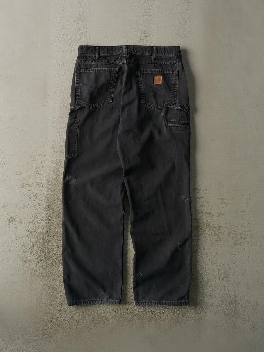 Vintage Y2K Faded Black Carhartt Lightweight Carpenter Pants (33.5x31) sold by Rebalance Vintage product image thumbnail 2