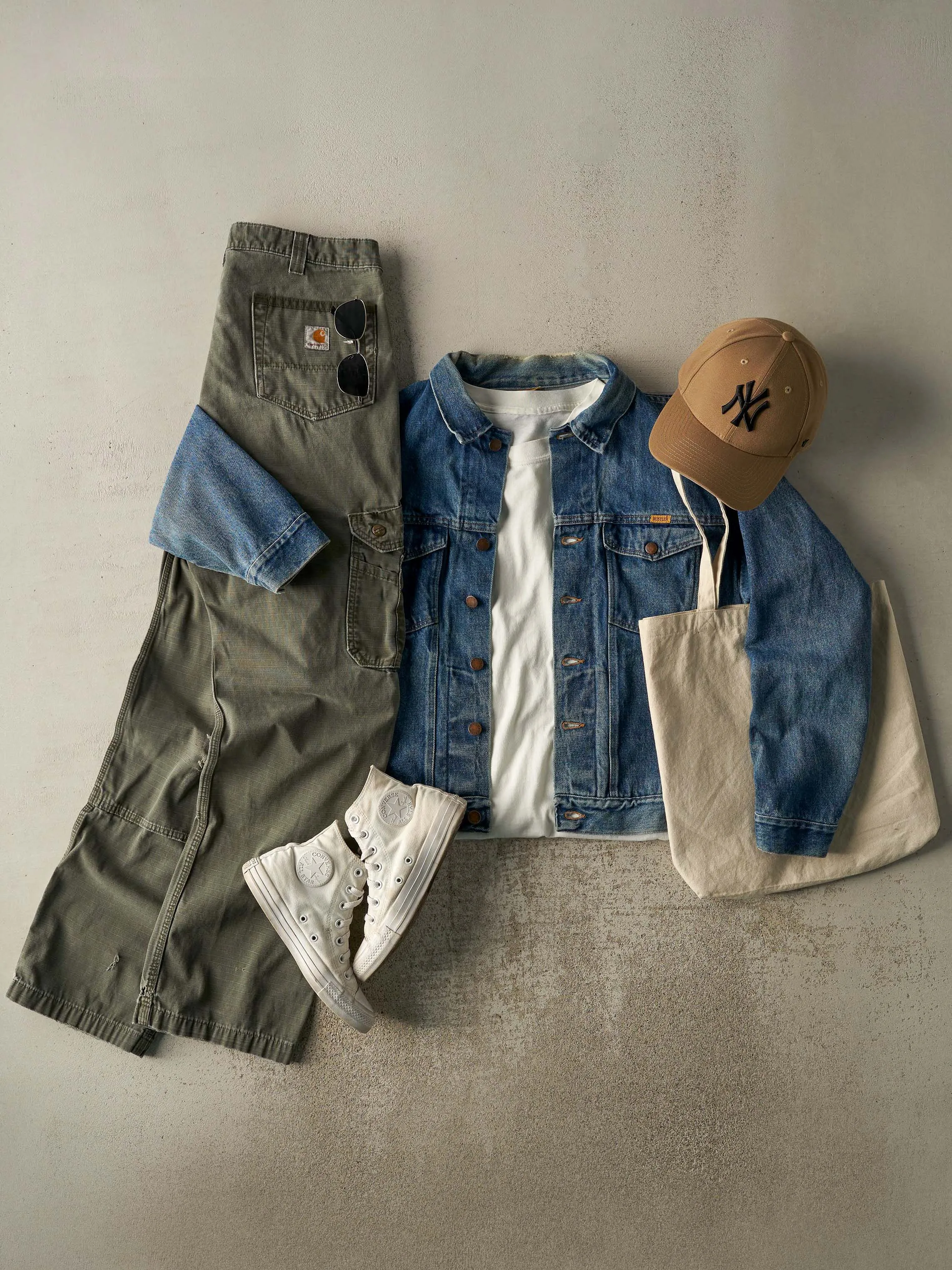 Vintage 70s Mid Wash Rustler Jean Jacket (M/L) sold by Rebalance Vintage product image thumbnail 2