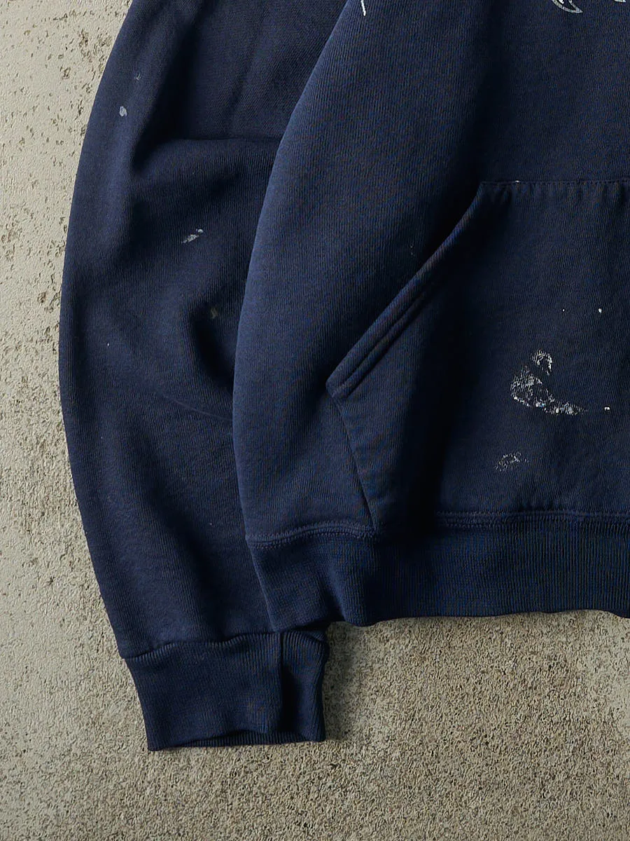 Vintage Y2K Navy Blue Cupar Wildcats Russell Athletic Hoodie (S/M) sold by Rebalance Vintage product image thumbnail 3