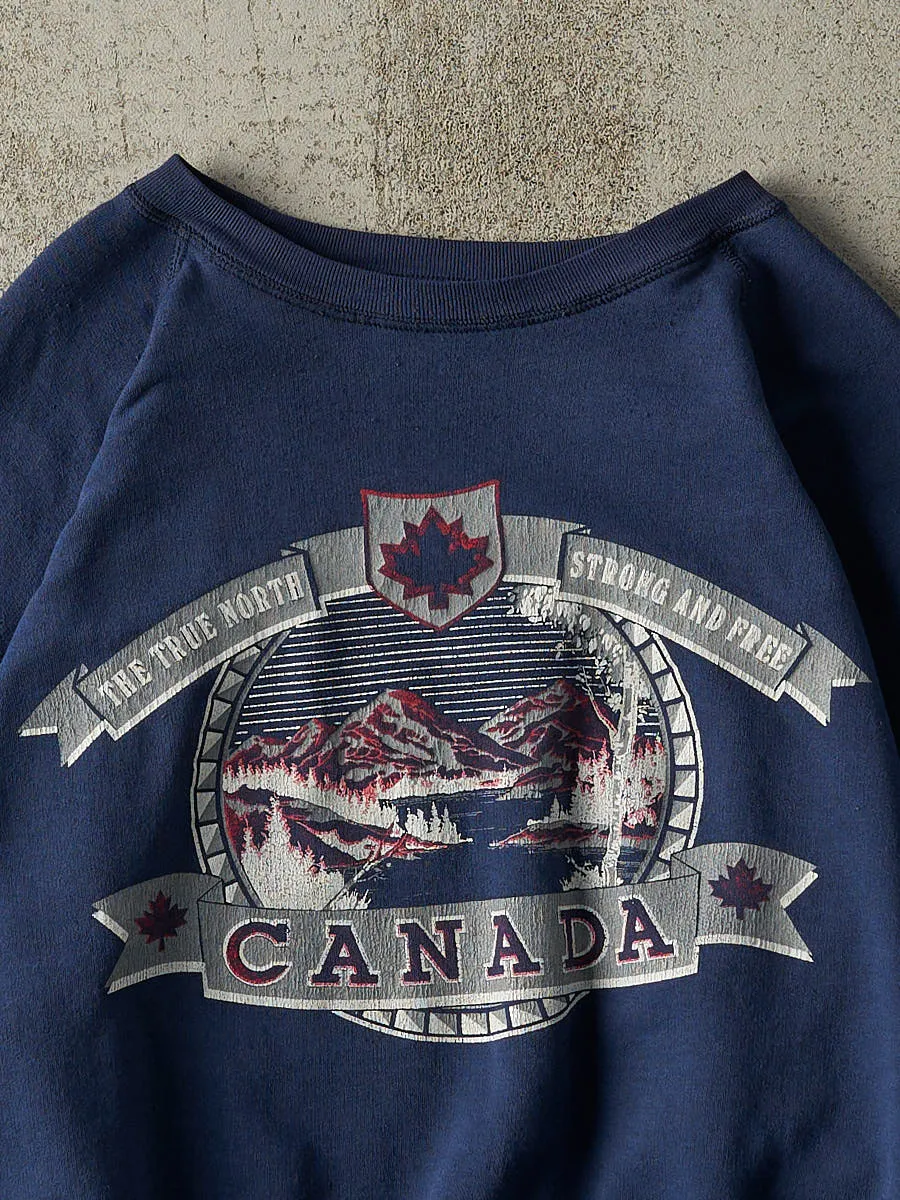 Vintage 80s Navy Blue Canada Crewneck (S/M) sold by Rebalance Vintage product image thumbnail 2