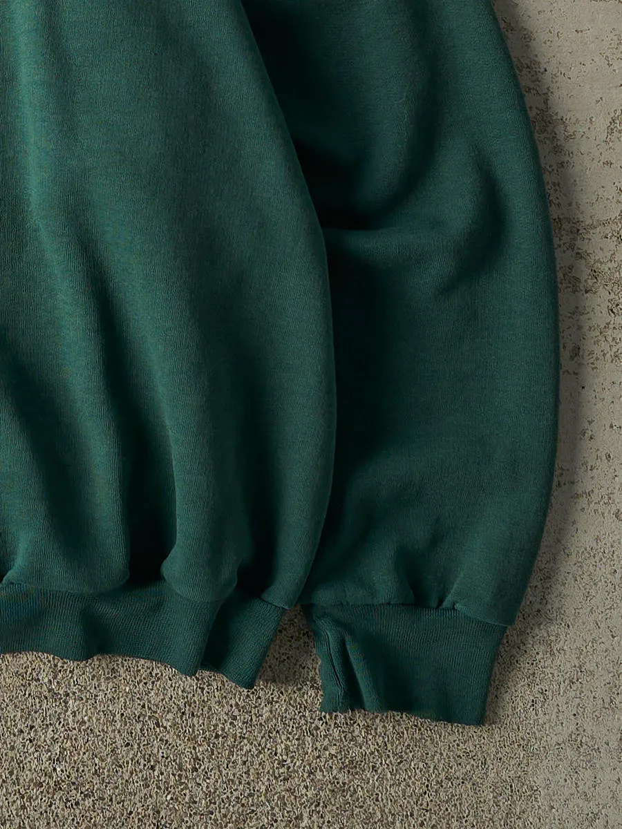 Vintage 90s Green Blank Crewneck (L) sold by Rebalance Vintage product image thumbnail 3