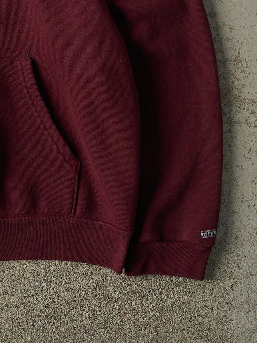 Vintage 90s Burgundy USMC Zip Up Hoodie (M/L) sold by Rebalance Vintage product image thumbnail 3