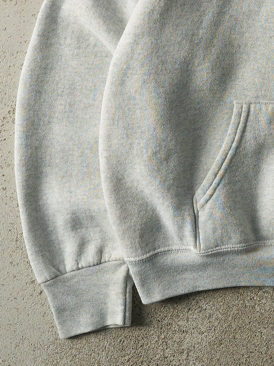 Vintage 90s Heather Grey Toronto Maple Leafs Embroidered Hoodie (M) sold by Rebalance Vintage product image thumbnail 3