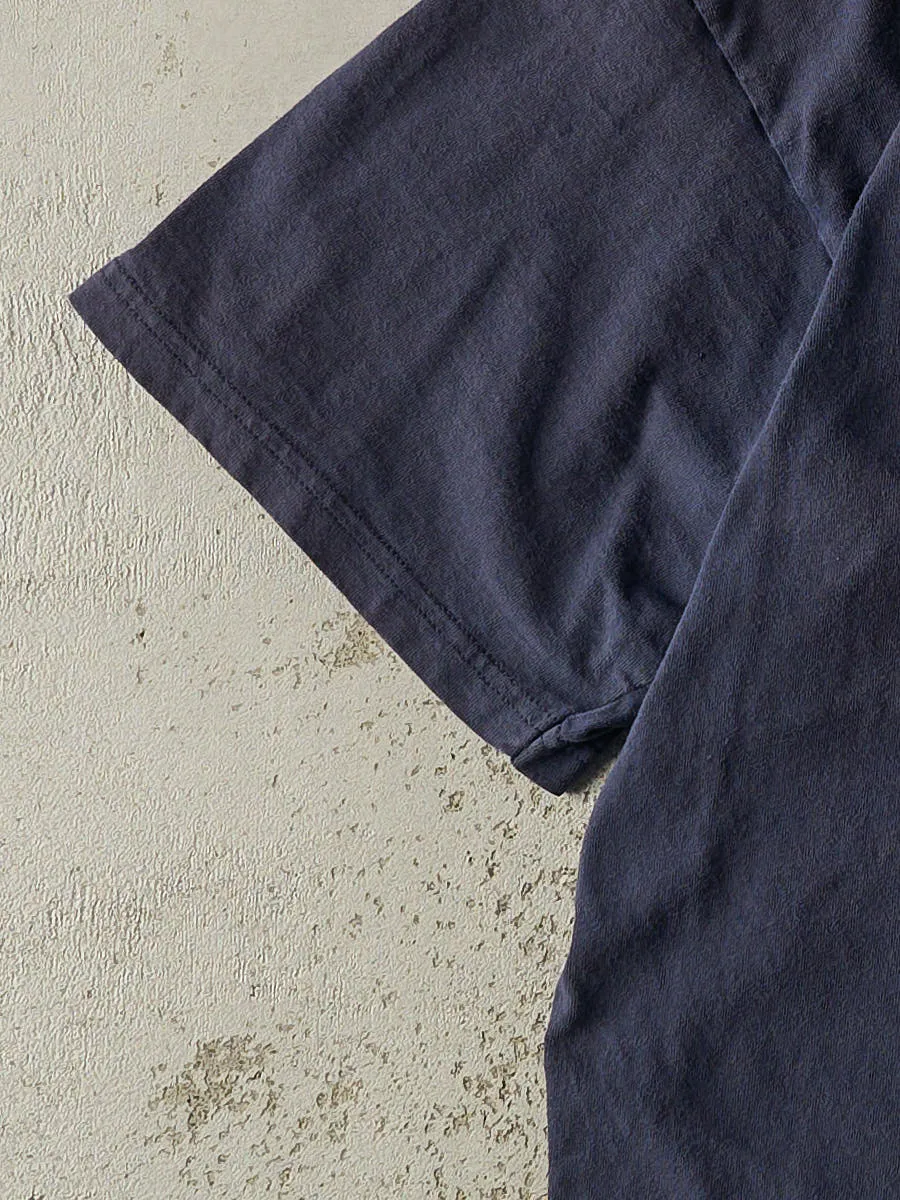 Vintage Y2K Navy Blue Nike Swoosh Embroidered Tee (XL/XXL) sold by Rebalance Vintage product image thumbnail 3