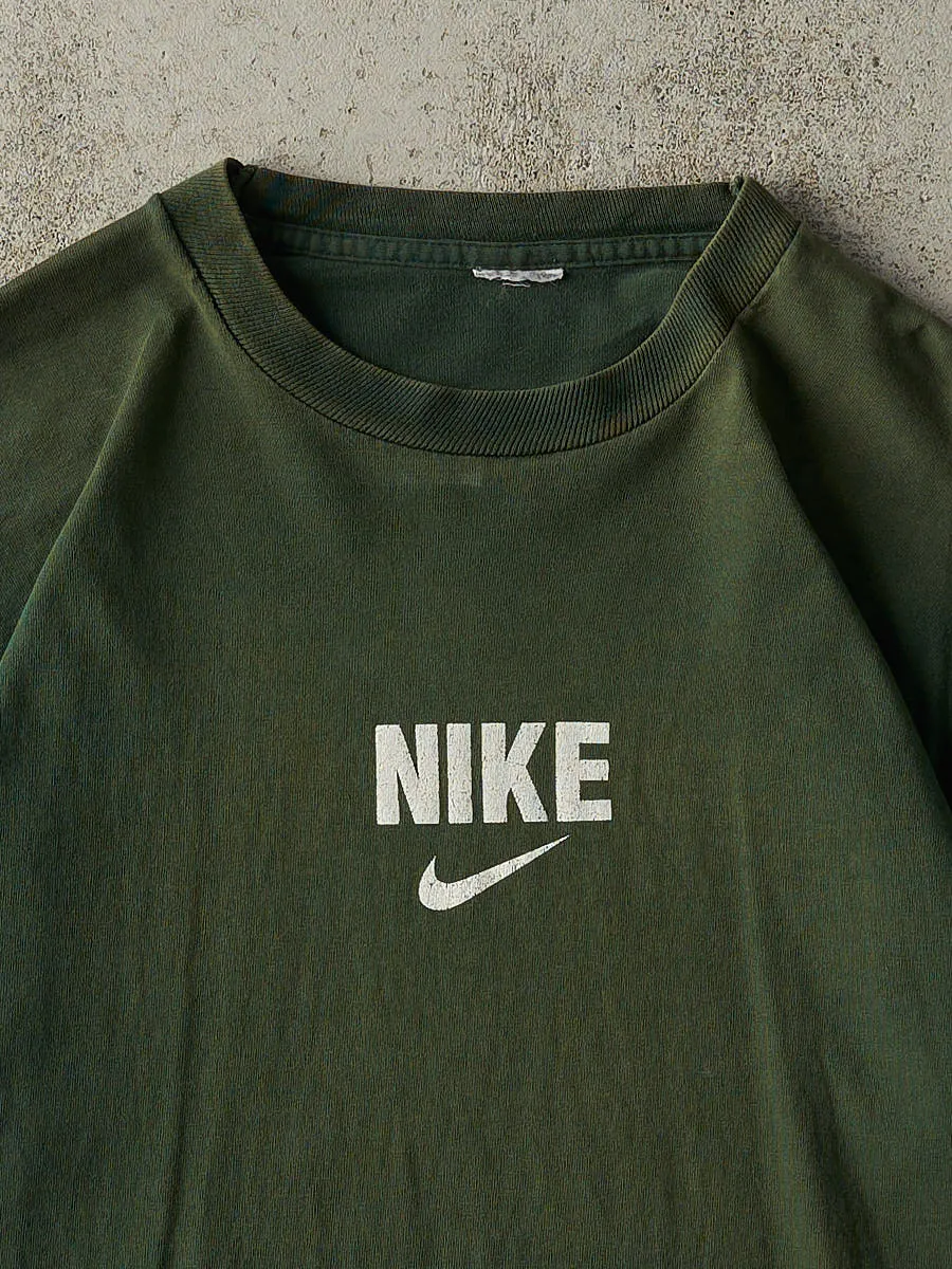 Vintage 90s Sun Faded Green Nike Tee (L/XL) sold by Rebalance Vintage product image thumbnail 2