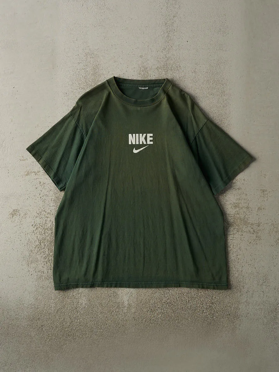 Vintage 90s Sun Faded Green Nike Tee (L/XL) sold by Rebalance Vintage