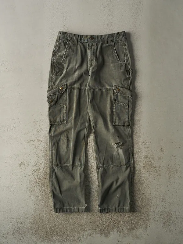 Vintage Y2K Green Carhartt Cargo Work Pants (33x32.5) sold by Rebalance Vintage