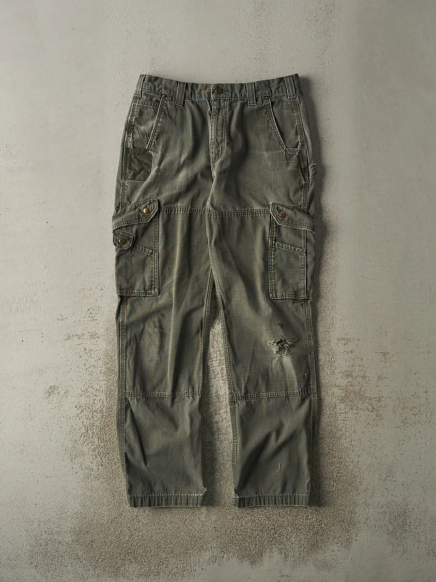Vintage Y2K Green Carhartt Cargo Work Pants (33x32.5) sold by Rebalance Vintage