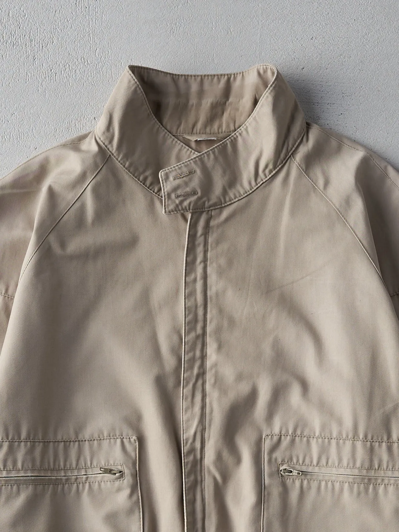 Vintage 80s Beige Bomber Jacket (L) sold by Rebalance Vintage product image thumbnail 2