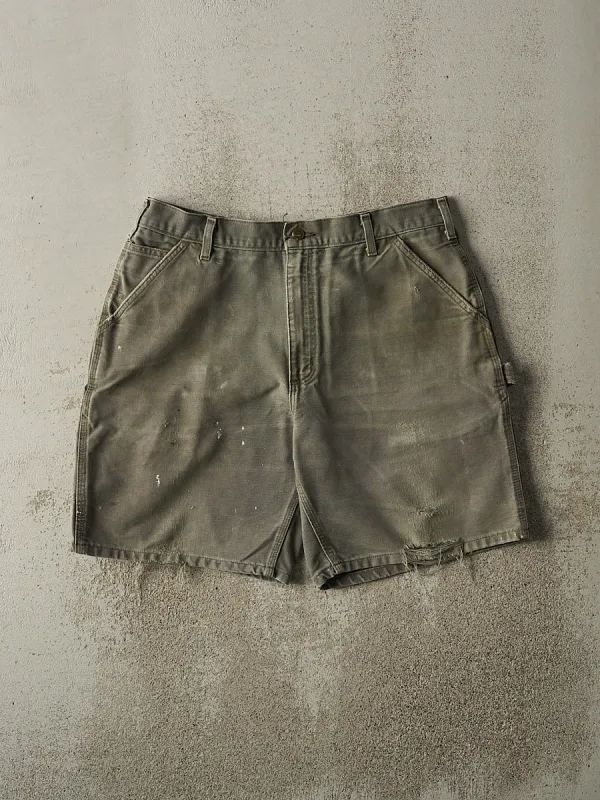 Vintage 90s Green Carhartt Carpenter Shorts (35.5x9) sold by Rebalance Vintage