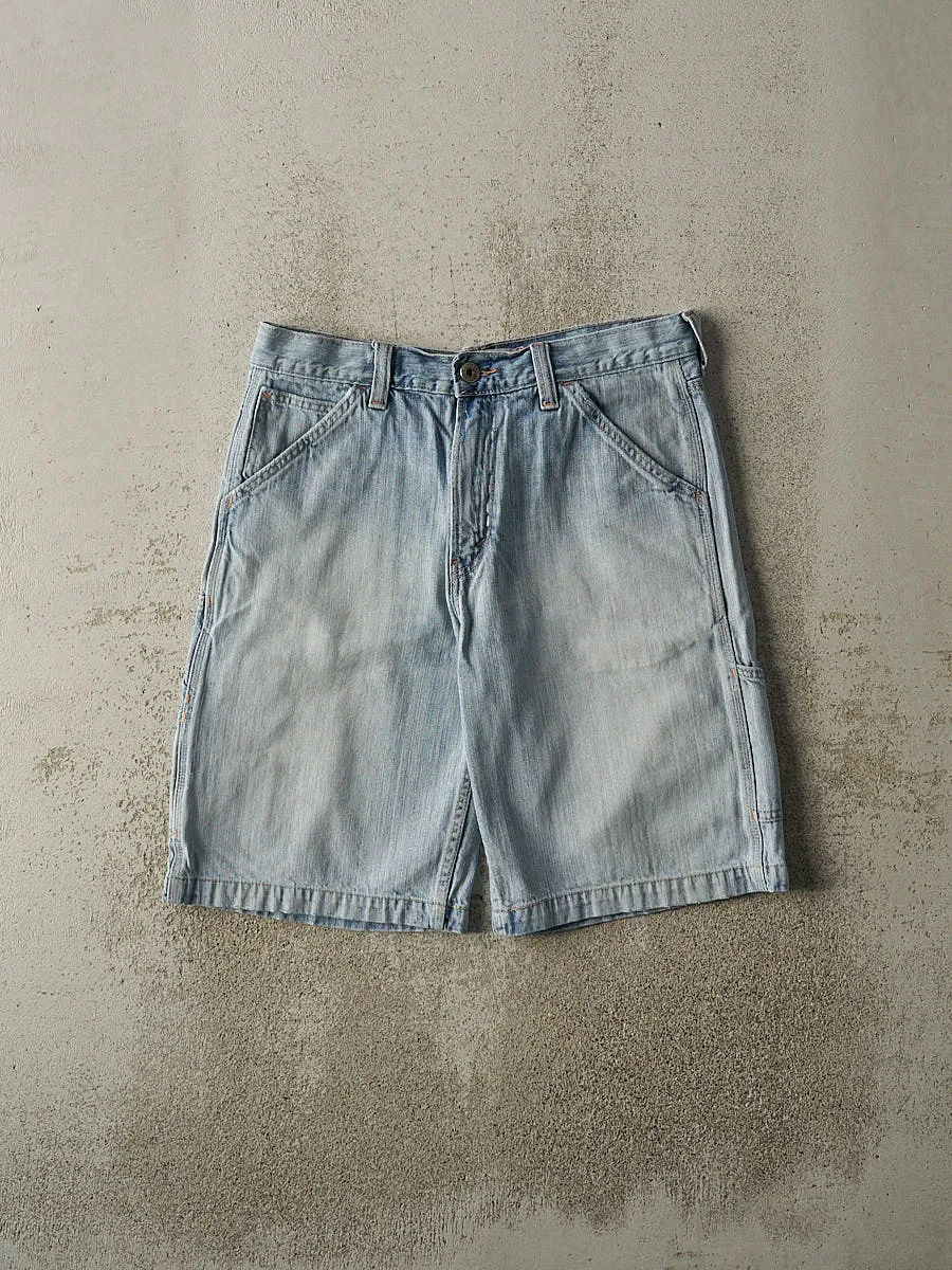 Vintage Y2K Light Wash Levi's Carpenter Jean Shorts (32x11) sold by Rebalance Vintage