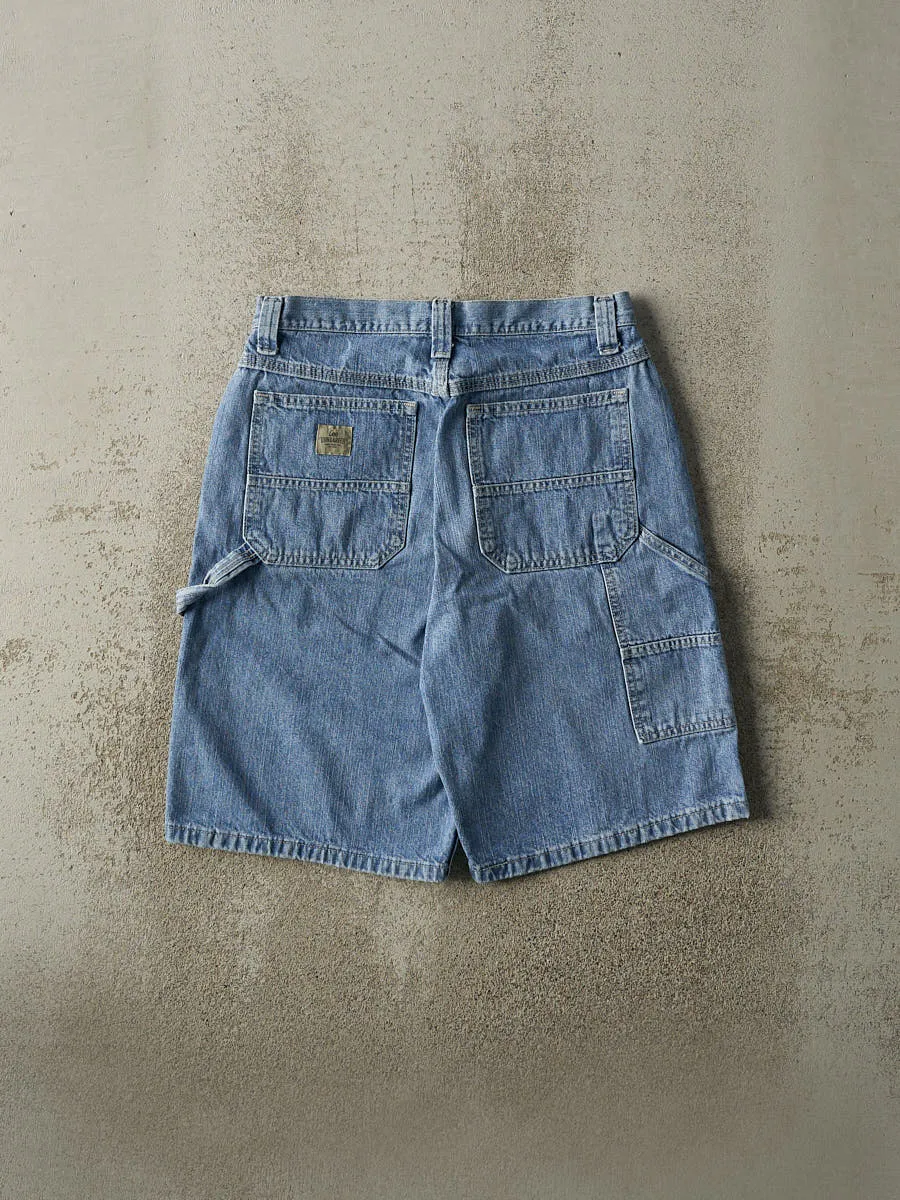 Vintage 90s Mid Wash Lee Dungaree Carpenter Jean Shorts (28x11.5) sold by Rebalance Vintage product image thumbnail 3